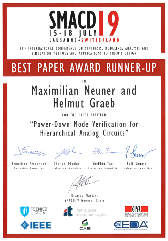 max-neuner-and-helmut-graeb-receive-smacd-2019-best-paper-award-runner